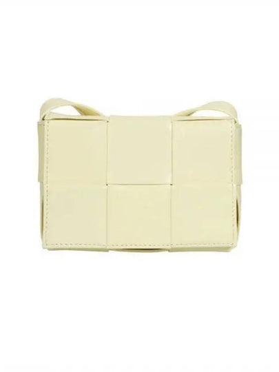 Cassette Small Leather Cross Bag Yellow - BOTTEGA VENETA - BALAAN 2