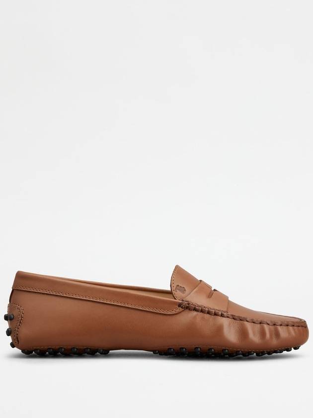 Gommino Leather Moccasin Loafers Brown - TOD'S - BALAAN 2