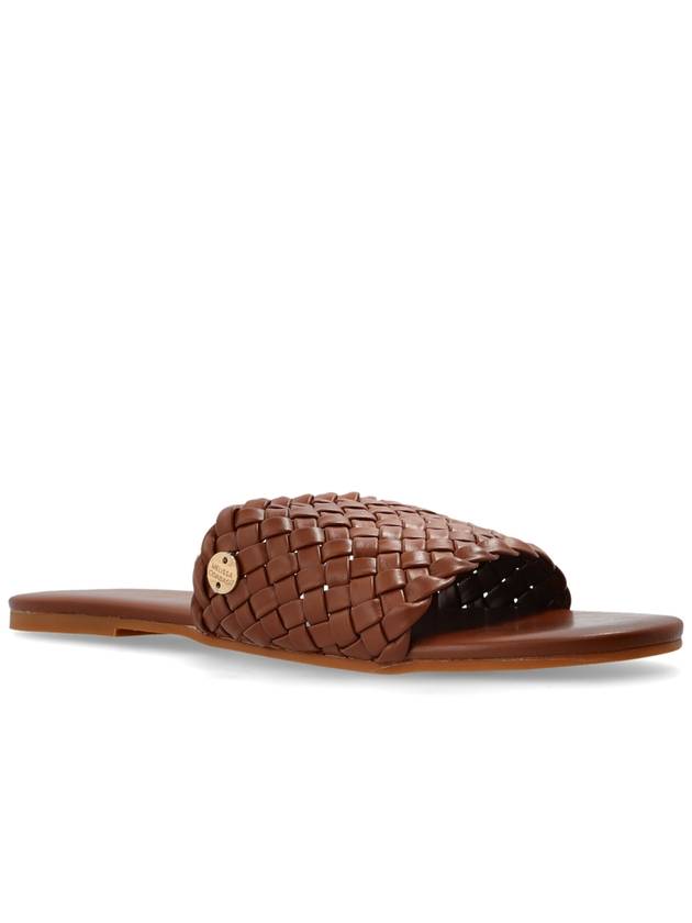 Melissa Odabash Leather Slides, Women's, Brown - MELISSA ODABASH - BALAAN 4