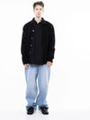 Men s M243OT02BK Dense Cable Collar Neck Knit Button Cardigan Black - CHANCE'S NOI - BALAAN 5