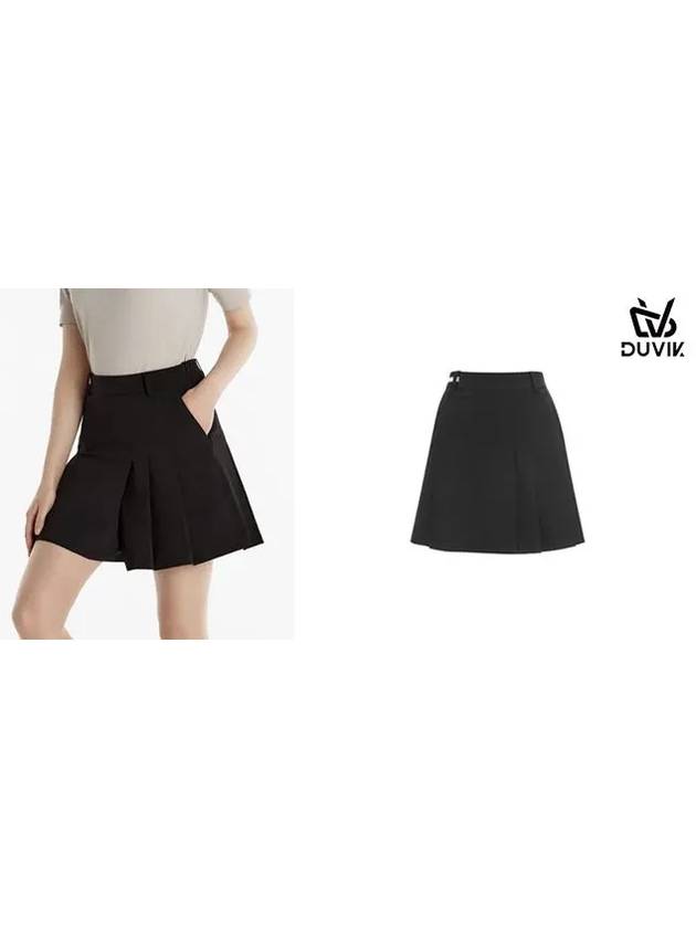 Pleated Back Banding Skirt Shorts DE2WPH342BK - DUVIK - BALAAN 7