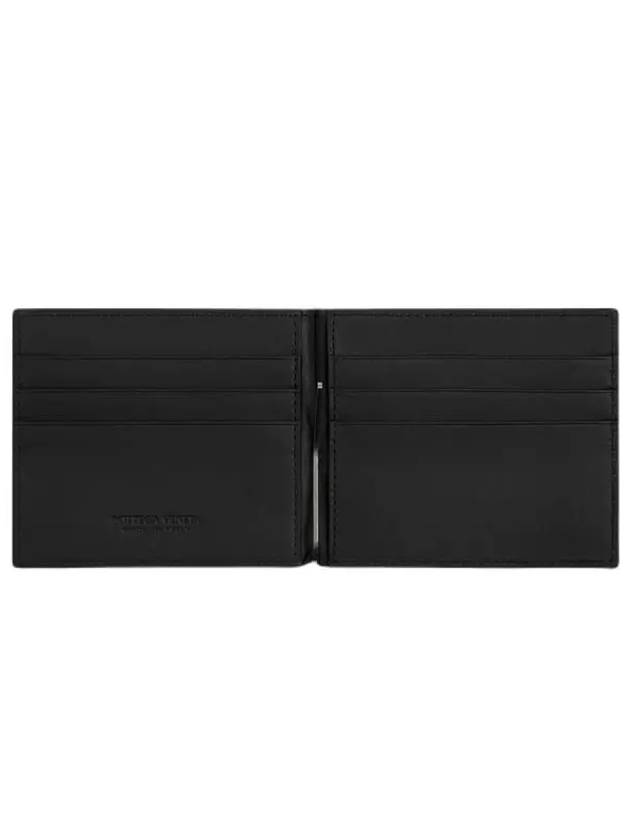 Intrecciato Money Clip Half Wallet Black - BOTTEGA VENETA - BALAAN 3