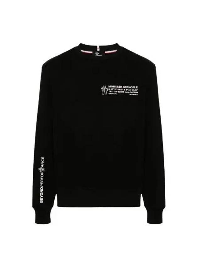 8G00006 899RB 999 Grenoble Logo Sweatshirt - MONCLER - BALAAN 1