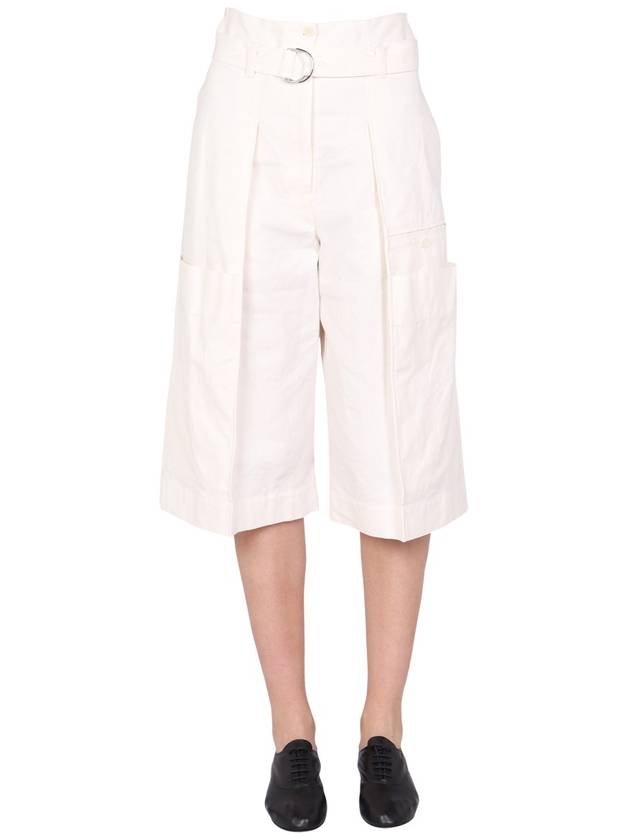 Women's Pocket Cargo Shorts White - LEMAIRE - BALAAN 2