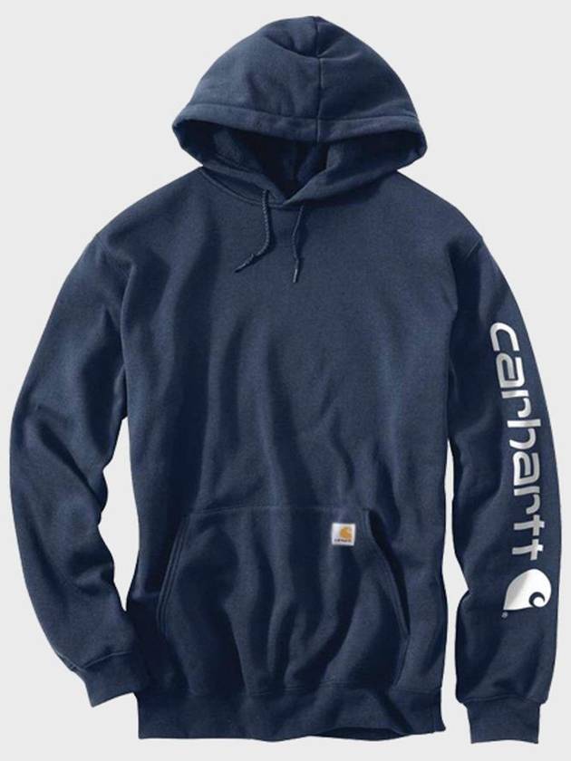 Midweight logo hood new navy K288 472 - CARHARTT - BALAAN 5