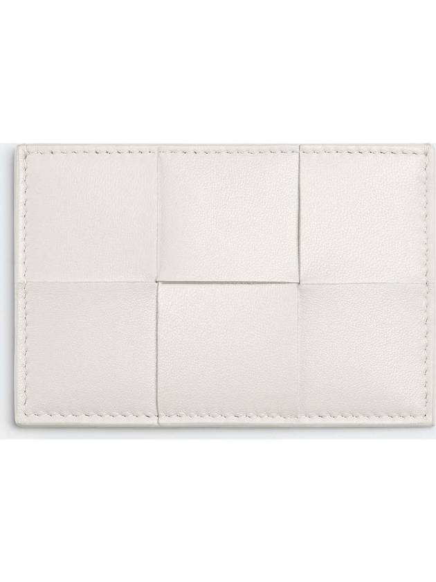 Intrecciato Leather Card Wallet Chalk - BOTTEGA VENETA - BALAAN 1