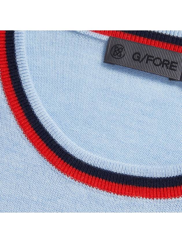 Crew Neck Merino Wool Sweater Sky - G/FORE - BALAAN 5