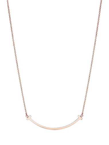 Smile Pendant Small Necklace Rose Gold - TIFFANY & CO. - BALAAN 1