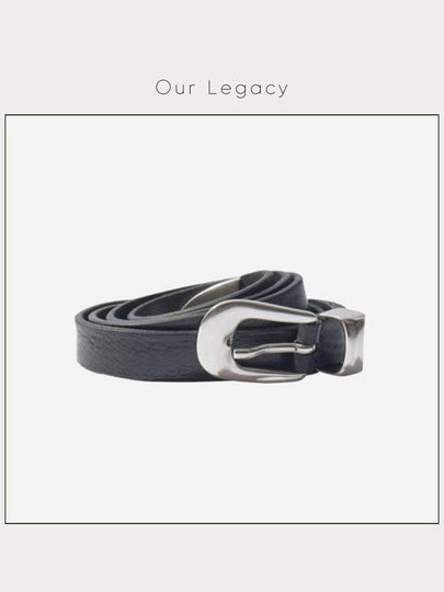 Men's 2cm Leather Belt Black - OUR LEGACY - BALAAN 2