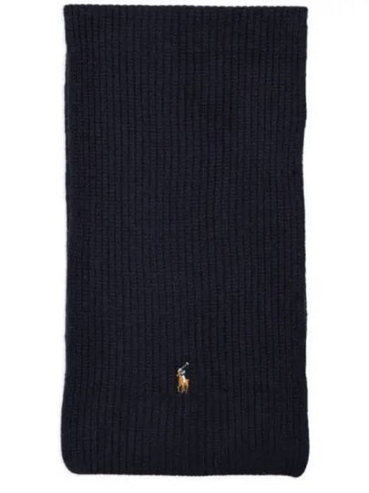 Polo Pony Knit Scarf Blue - POLO RALPH LAUREN - BALAAN 2