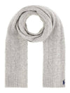 Muffler Scarf 455956296 004 SOFT GRAY - POLO RALPH LAUREN - BALAAN 1