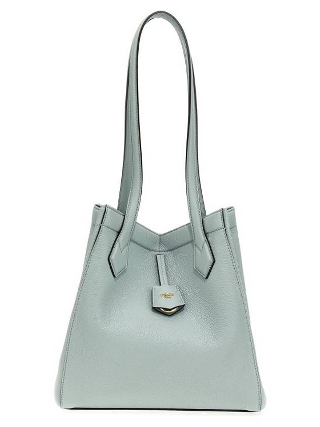 Origami Medium Leather Tote Bag Blue - FENDI - BALAAN 2