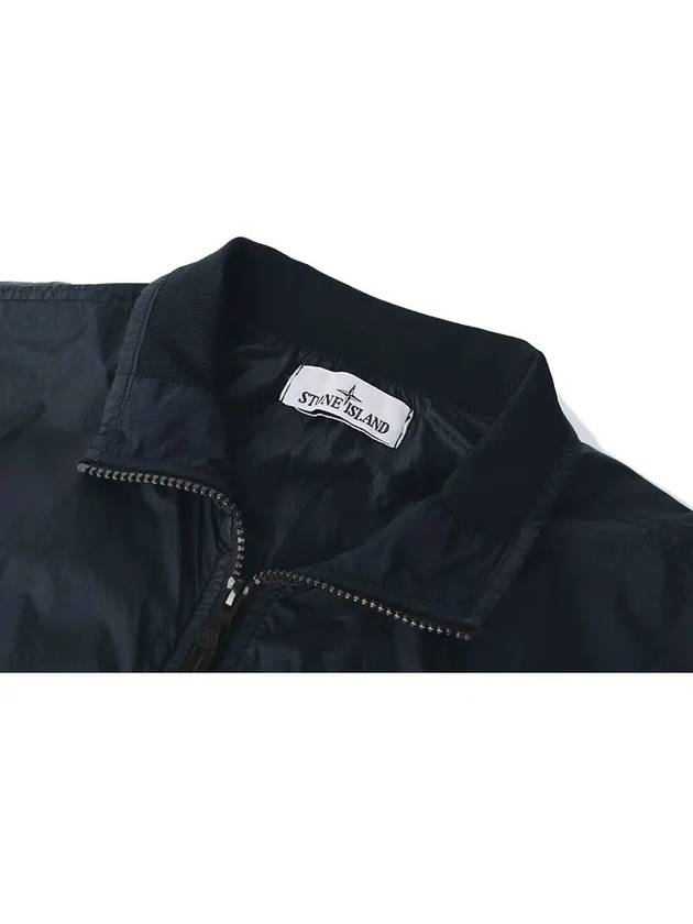 Crinkle Reps Wappen Bomber Jacket Navy - STONE ISLAND - BALAAN 4