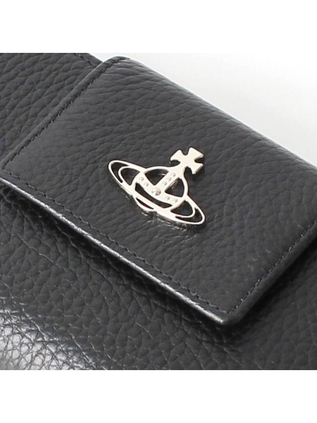 Grain Leather New Medium Wallet Black - VIVIENNE WESTWOOD - BALAAN 4