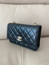 Trendy CC WOC Chain Bag Cross Bag Lambskin Black Gold A80982 - CHANEL - BALAAN 5