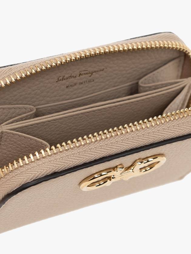 FERRAGAMO Leather Wallet, Women's, Beige - SALVATORE FERRAGAMO - BALAAN 2