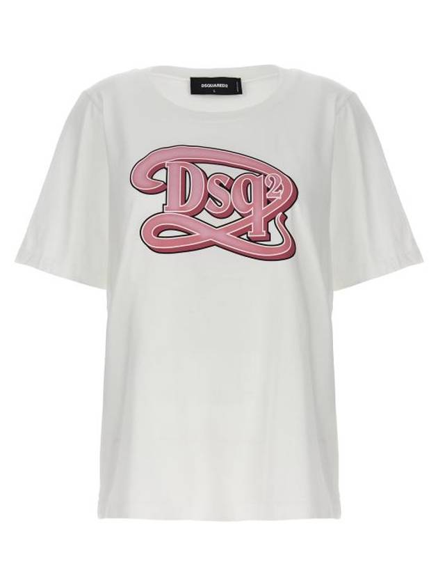 Short Sleeve T-Shirt S72GD0518S24668100 White - DSQUARED2 - BALAAN 1