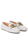 Women's Kate  Gommino Driving Shoes Off White - TOD'S - BALAAN 3