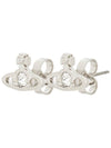 Nano Solitaire Crystal Earrings Silver - VIVIENNE WESTWOOD - BALAAN 3