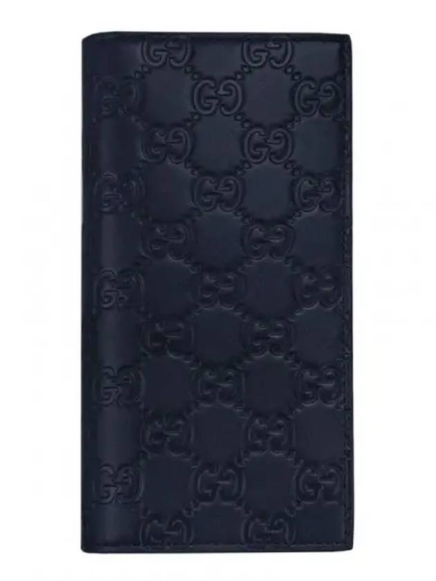 Signature Cima Long Wallet 779828 CWC1N 4009 Dark Navy 1151945 - GUCCI - BALAAN 1