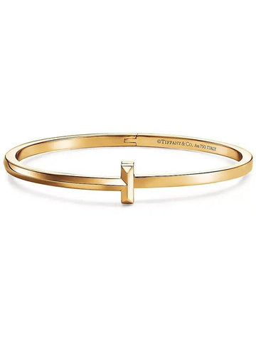 Tiffany T T1 narrow hinged bangle yellow gold 67794265 68489245 - TIFFANY & CO. - BALAAN 1