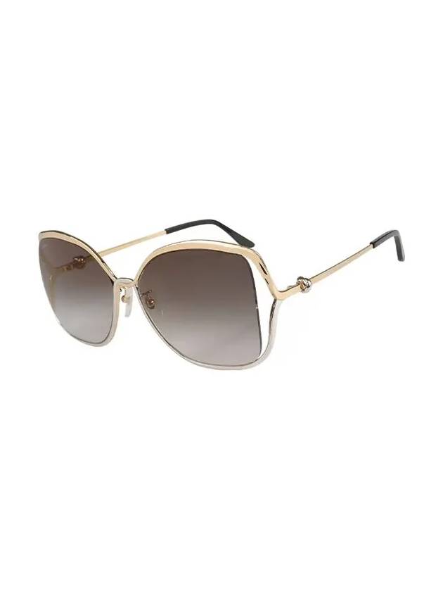 Trinity Square Metal Sunglasses Grey - CARTIER - BALAAN 4