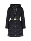 TRECAP Belted Quilted Padded Jacket Black 2429496105 059 - MAX MARA - BALAAN 2