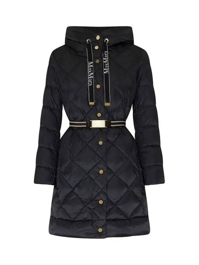 TRECAP Belted Quilted Padded Jacket Black 2429496105 059 - MAX MARA - BALAAN 2