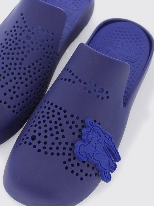 Stingray Perforated Slippers Blue - BURBERRY - BALAAN 5