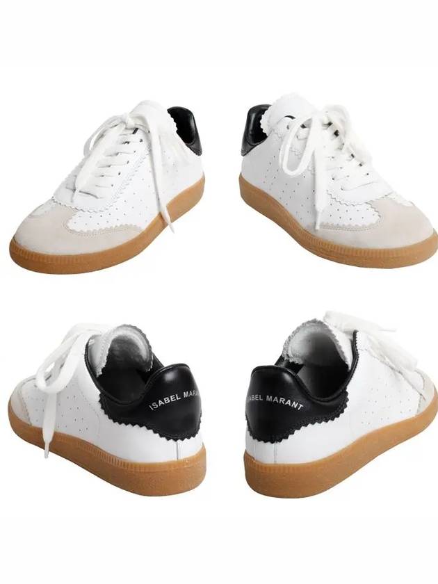 Women's Blyce Vintage Leather Low Top Sneakers White - ISABEL MARANT - BALAAN 6