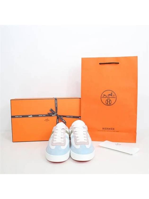 Boomerang Low-Top Sneakers White - HERMES - BALAAN 10