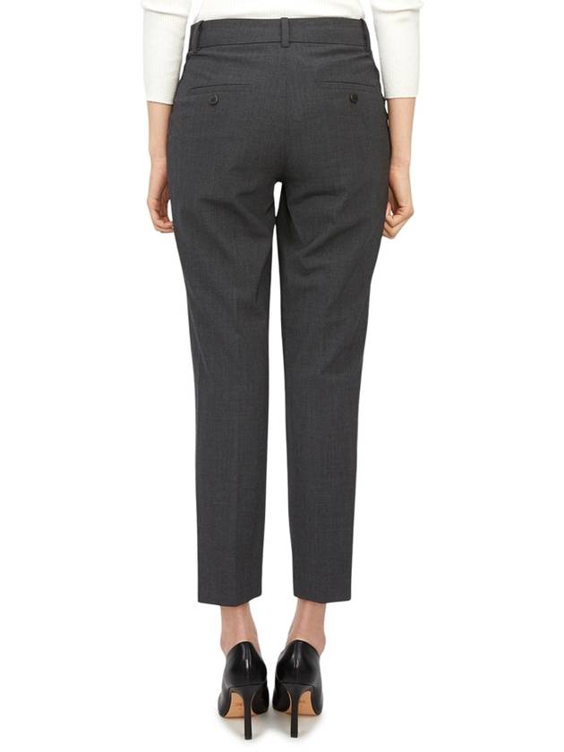 Women's Good Wool Treeca Crop Pants Grey - THEORY - BALAAN 5