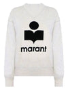 Moby Logo Print Sweatshirt Ecru - ISABEL MARANT - BALAAN 3