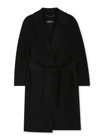 Arona Belt Virgin Wool Single Coat Black - MAX MARA - BALAAN 2