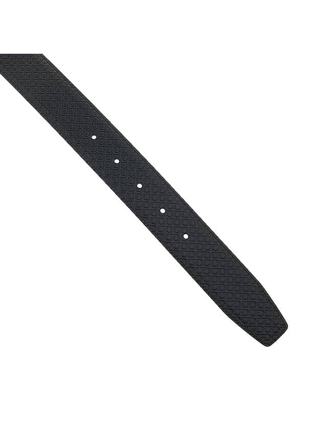 Reversible Leather Belt Black - SALVATORE FERRAGAMO - BALAAN 9