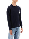 Ateley Logo Cotton Sweatshirt Midnight - ISABEL MARANT - BALAAN 3