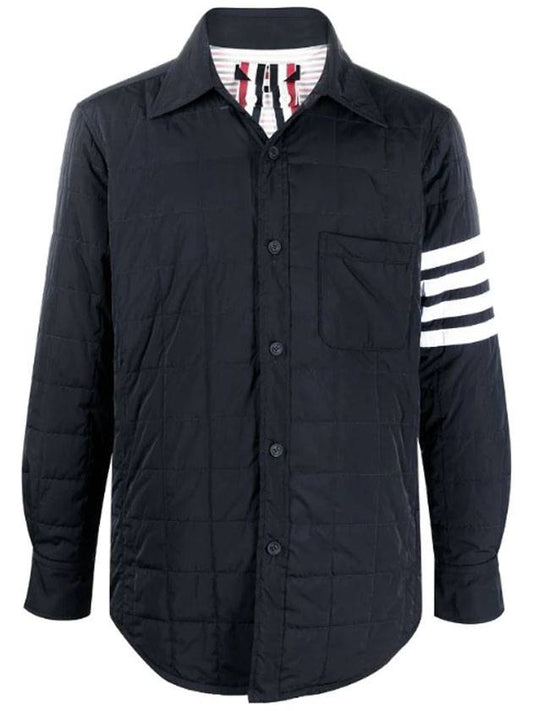 padded jacket navy - THOM BROWNE - BALAAN.