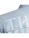 Men's Distressed Denim Shirt Blue - OFF WHITE - BALAAN 5