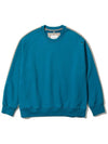 Logo embroidery color combination sweatshirt blue - UJBECOMING - BALAAN 3