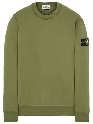 Wappen Patch Crew Neck Sweatshirt Green - STONE ISLAND - BALAAN 1