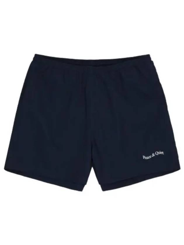 Wordmark Shorts Pants Navy - MUSEUM OF PEACE & QUIET - BALAAN 1