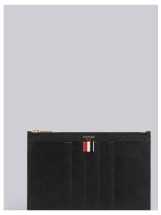 Debossed Pebble Clutch Bag Black - THOM BROWNE - BALAAN 2