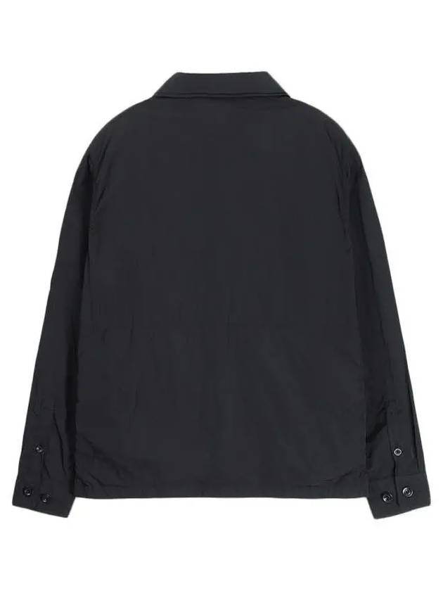 Chrome R Full Button Over Long Sleeve Shirt Black - CP COMPANY - BALAAN 4