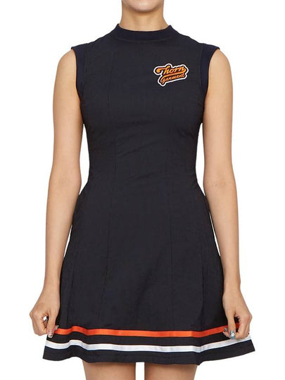 Women's Sleeveless Short Dress Navy - HORN GARMENT - BALAAN 2