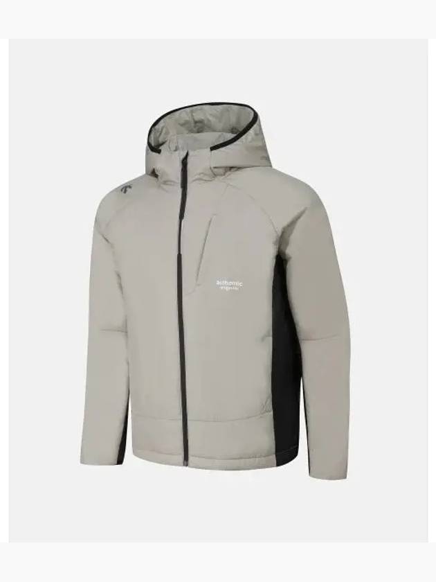 Running hooded multi padded jacket beige SP423RPDO2 - DESCENTE - BALAAN 1