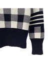 Gingham Check Jacquard 4Bar Knit MKA392A - THOM BROWNE - BALAAN 3