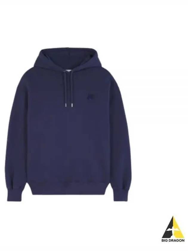 Bold Fox Head Patch Comfort Hoodie Navy - MAISON KITSUNE - BALAAN 2