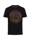 Men's Medusa Logo Short Sleeve T-Shirt Black - VERSACE - BALAAN 1