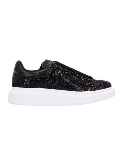 Glitter Oversole Low Top Sneakers Black - ALEXANDER MCQUEEN - BALAAN 2