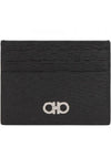 Revival Gancini Card Wallet Black - SALVATORE FERRAGAMO - BALAAN 2